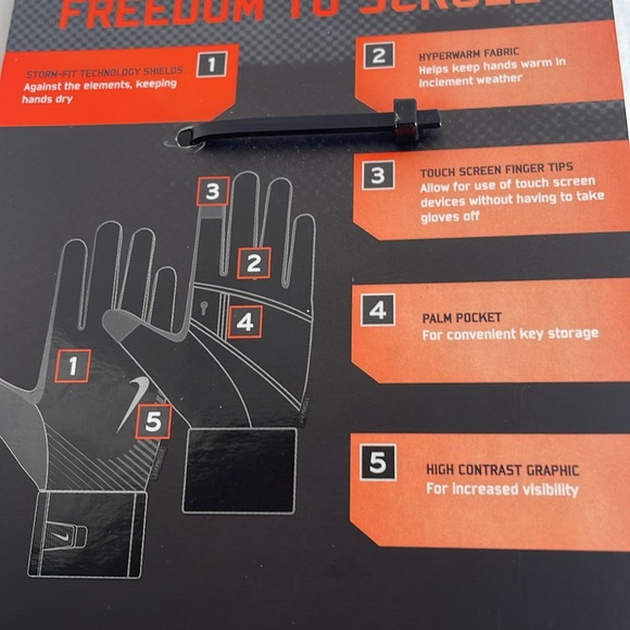 NIKE Womans running gloves Storm Fit Tech - Picture 8 of 8